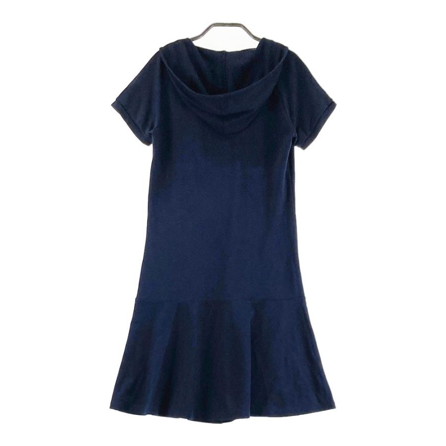 アルチビオ青の半袖ワンピース archivio ARCHIVIO アルチビオ フード付 半袖ワンピース