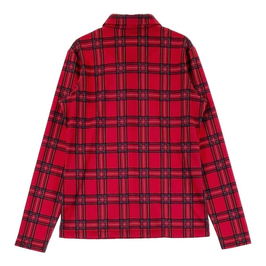 Callaway（キャロウェイ） 長袖ポロシャツ チェック柄 レッド系 M