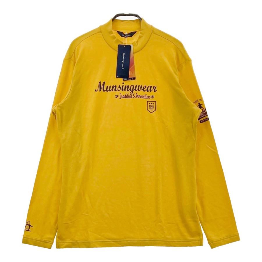 新品】MUNSING WEAR マンシングウェア 長袖ハイネックTシャツ イエロー  