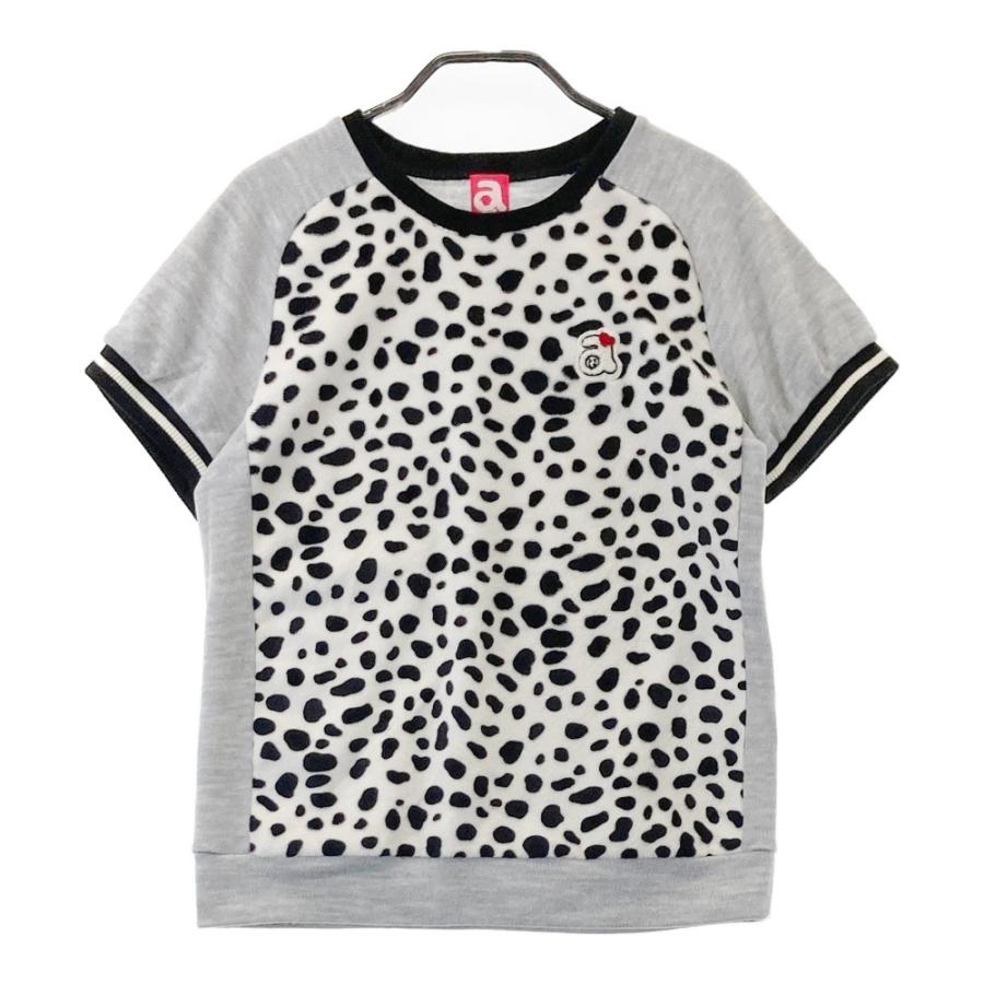 archivio（アルチビオ） 半袖 ニットセーター ダルメシアン グレー系