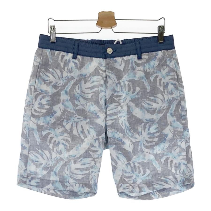 Rosasen（ロサーセン） ハーフパンツ ボタニカル柄 ブルー系 79 ゴルフ