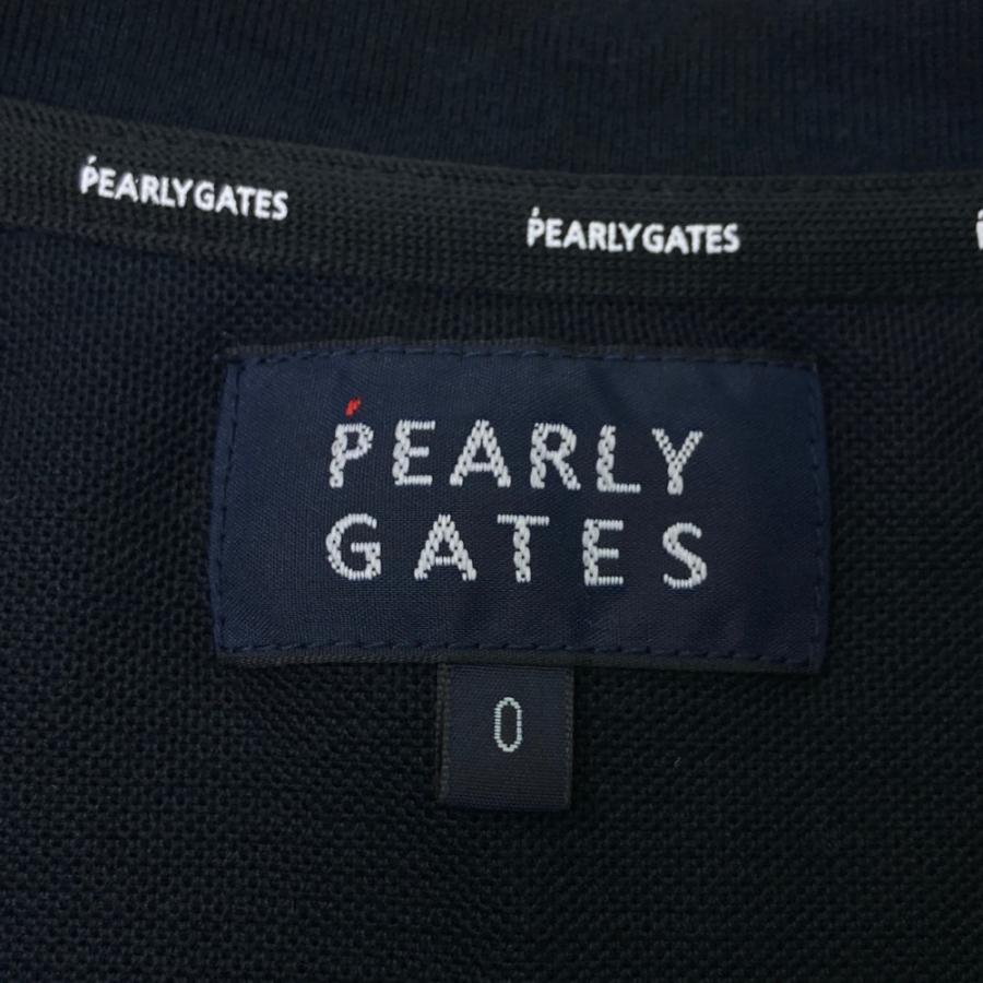 PEARLY GATES パーリーゲイツ 2024年モデル クルーネック 半袖Tシャツ  ブラック系 0 ゴルフウェア レディースの画像