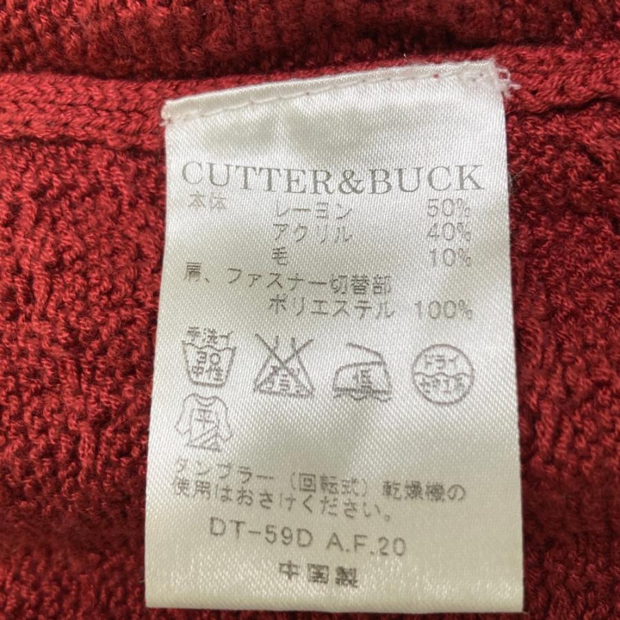 CUTTER&BUCK（カッターアンドバック） ニットジャケット レッド系 L