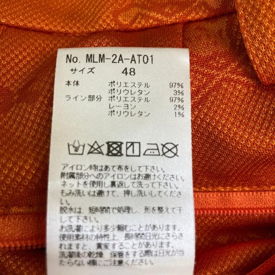 MARK\u0026LONA マークアンドロナ 2022年モデル ロングパンツ スカル 総柄 オレンジ系 48 ゴルフウェア メンズ_5