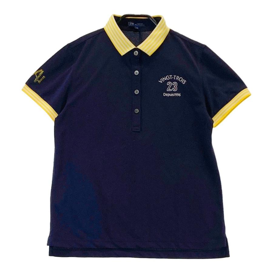 23区GOLF - 極美品 23区GOLF ニジュウサンク 半袖 ポロシャツ 1 (S) ネイビー 23区GOLF ニジュウサンクゴルフ 半袖ポロシャツ ネイビー系 2