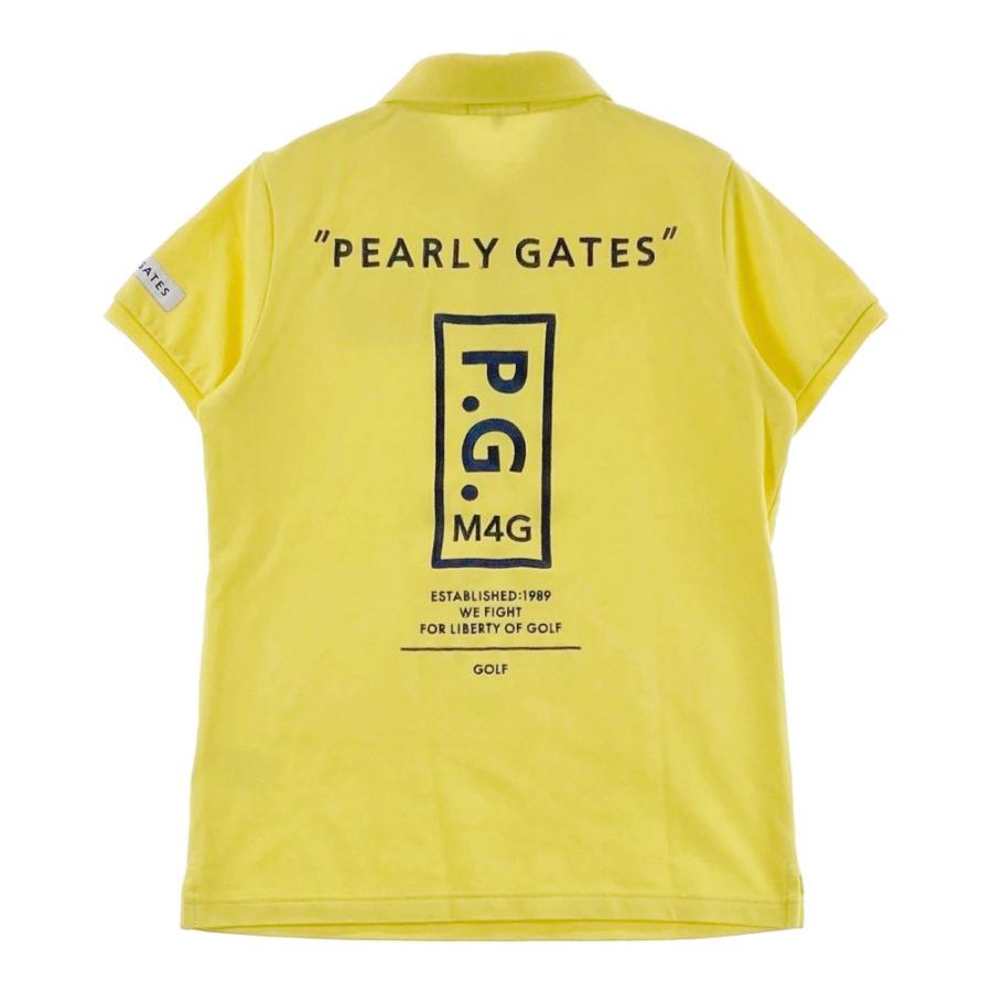 PEARLY GATES パーリーゲイツ 2023年モデル 半袖ポロシャツ  イエロー系 1 ゴルフウェア レディースの画像