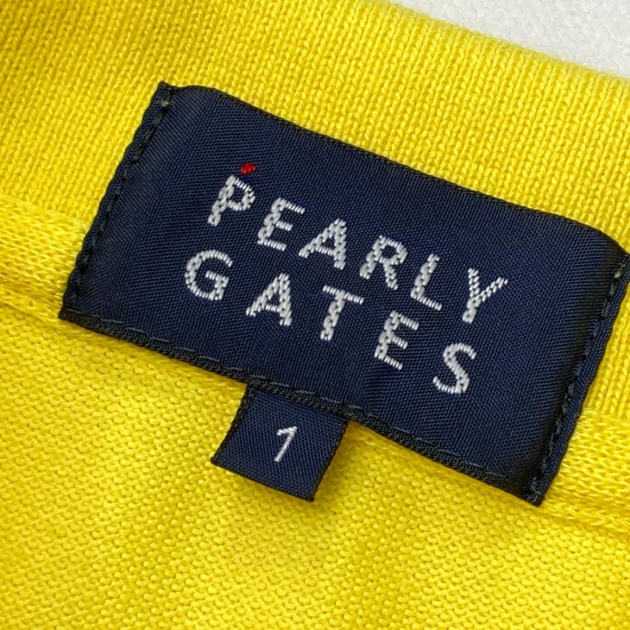 PEARLY GATES パーリーゲイツ 2023年モデル 半袖ポロシャツ  イエロー系 1 ゴルフウェア レディースの画像