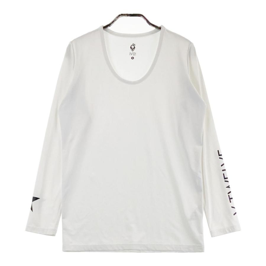 VTWELVE ホワイト 長袖Tシャツ V12 ヴィトゥエルヴ 長袖Tシャツ ホワイト系 2 ゴルフウェア