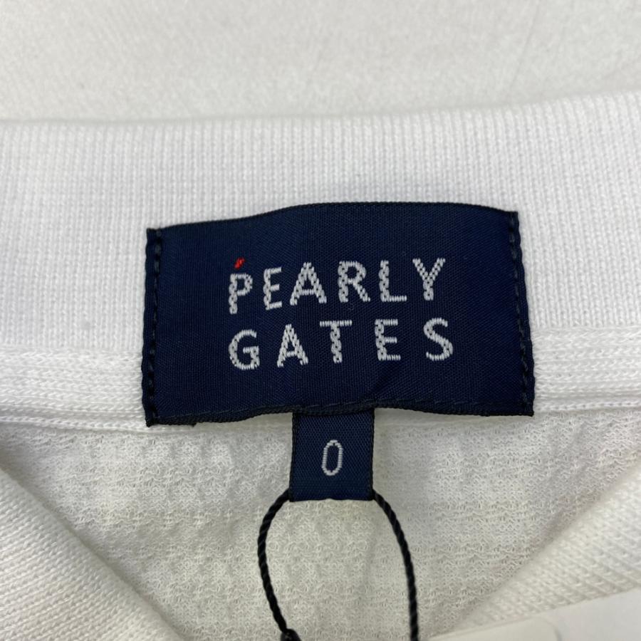 PEARLY GATES パーリーゲイツ 半袖ポロシャツ シアサッカー ホワイト系