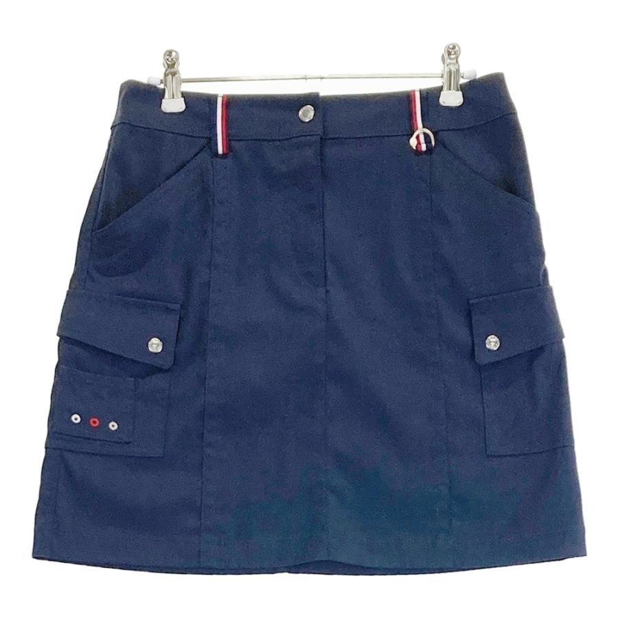 美品　マンシングウェア　スカート　ネイビー ボタン付き スカート レディース Munsingwear（マンシングウェア） スカート ネイビー系 9 ゴルフウェア