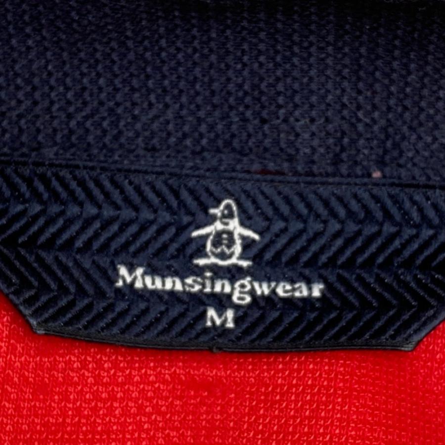 Munsingwear（マンシングウェア） 長袖ポロシャツ レッド系 M ゴルフ