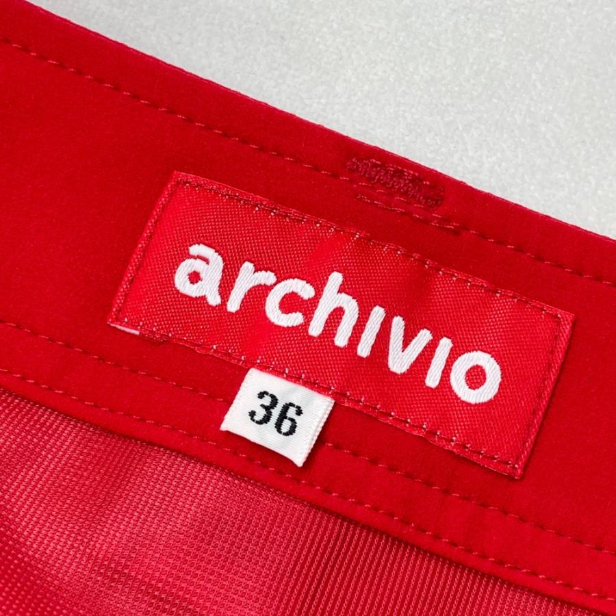 archivio（アルチビオ） 2022年モデル プリーツ スカート レッド系 36