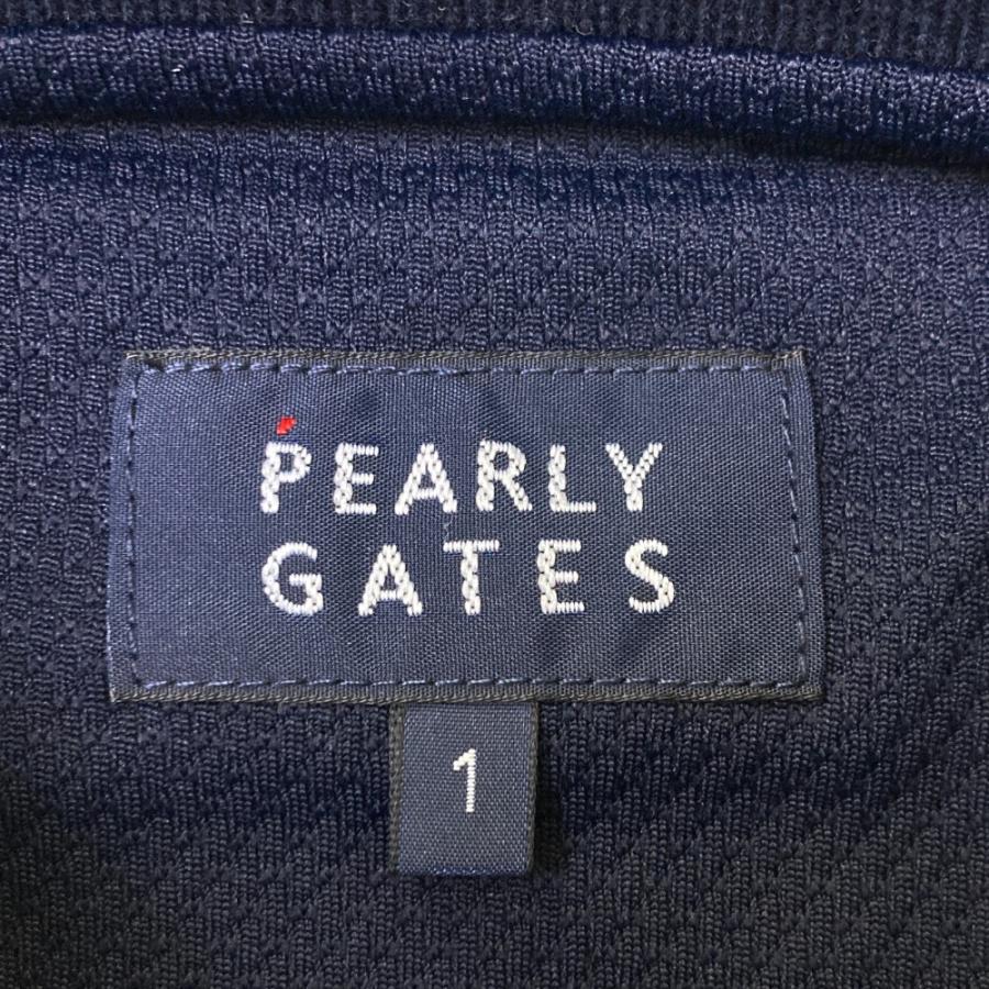 PEARLY GATES パーリーゲイツ 2023年モデル 半袖ポロシャツ  ネイビー系 1 ゴルフウェア レディースの画像