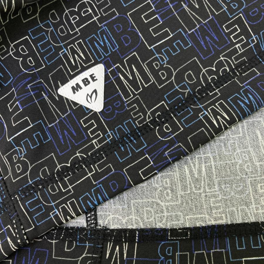 【新品】MASTER BUNNY EDITION マスターバニーエディション  ハーフジップフード付きTシャツ ロゴ総柄 ブラック系 0 ゴルフウェア レディース_2