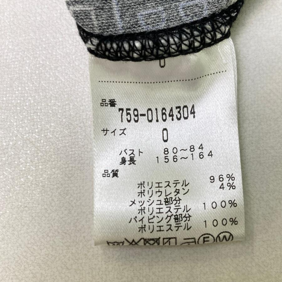 【新品】MASTER BUNNY EDITION マスターバニーエディション  ハーフジップフード付きTシャツ ロゴ総柄 ブラック系 0 ゴルフウェア レディース_4