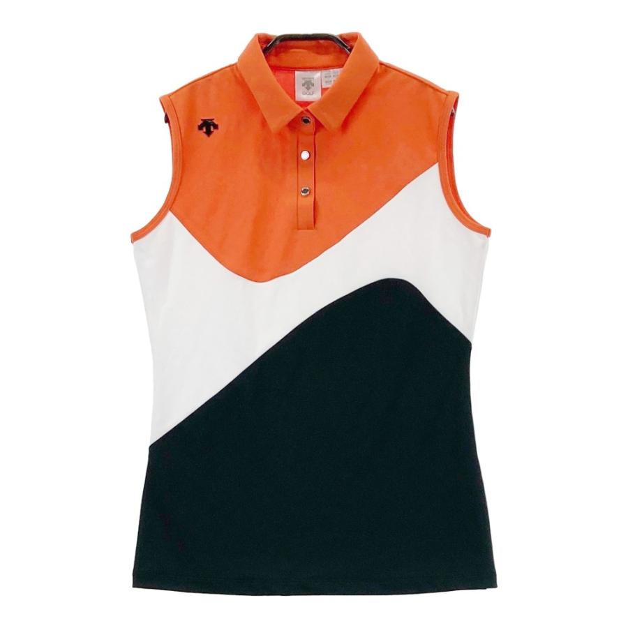 DESCENTE GOLF デサントゴルフノースリーブポロシャツ