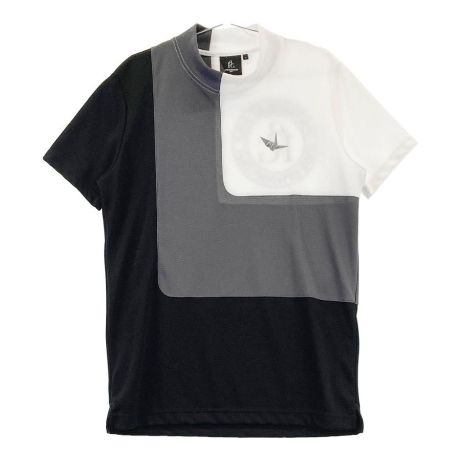 1PIU1UGUALE3 GOLF ハイネック 半袖Tシャツ ブラック系 5 ゴルフ  