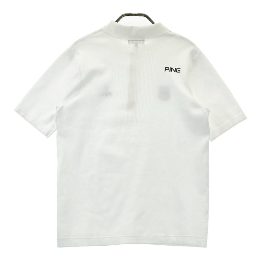 PING - 新品　メンズ　ＰＩＮＧ ピン ゴルフ 半袖ポロシャツ　ホワイト/Ｌ PING ピン 半袖ポロシャツ ホワイト系 L ゴルフウェア メンズ