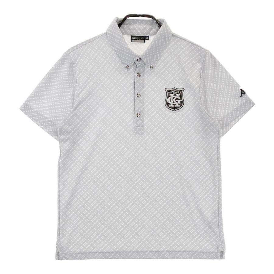 Kappa GOLF KAPPA カッパゴルフ 半袖ポロシャツ ボタンダウン 総柄 