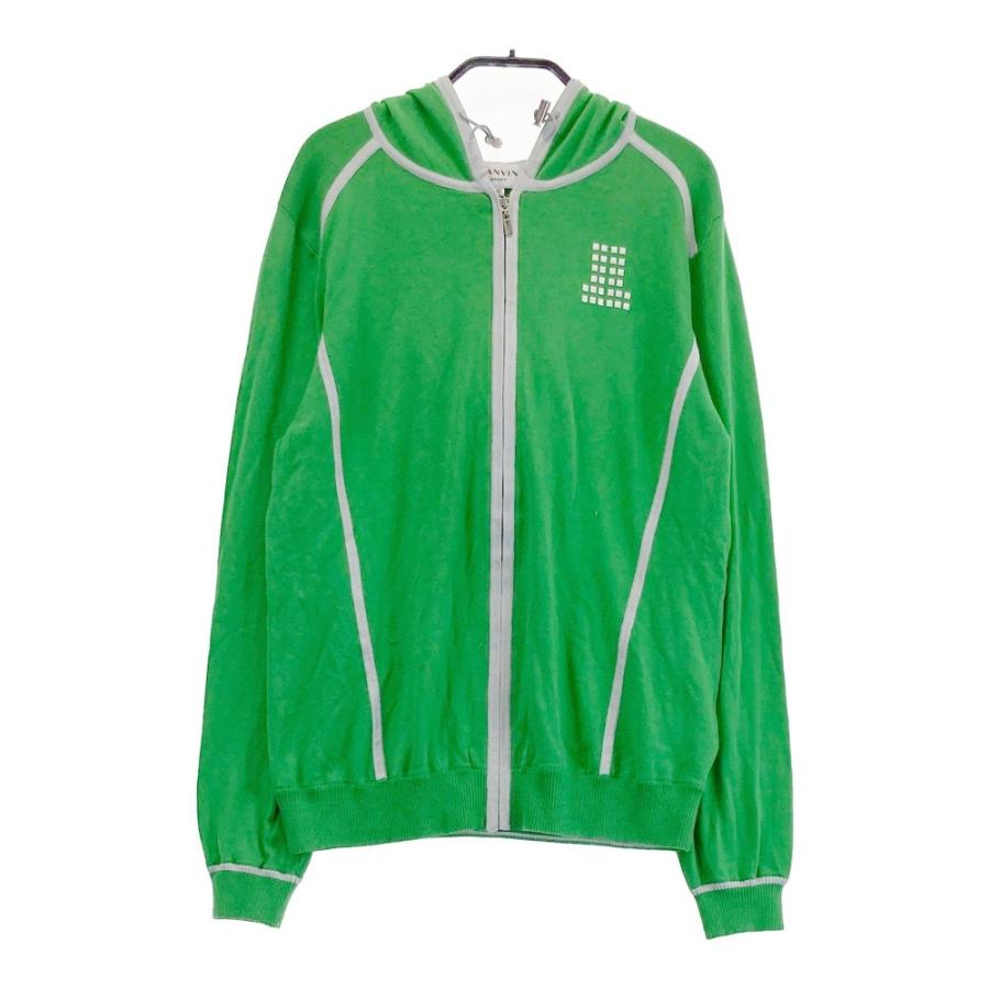 LANVIN SPORT ランバン スポール フード付 ニットジャケット グリーン 