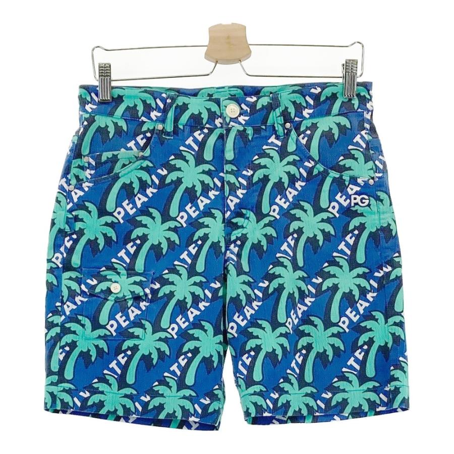 パーリーゲイツ　メンズXL ショートパンツ　ハーフパンツ　ヤシの木　総柄　PG パーリーゲイツショートパンツ大きいサイズ6ヤシの木総柄
