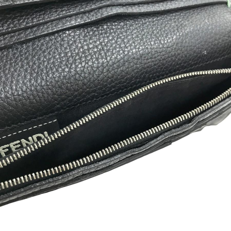 FENDI（フェンディ） 7M0186 二つ折り 長財布 セレリア グリーン系