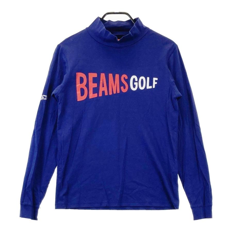 BEAMS GOLF ビームスゴルフ ハイネック 長袖Tシャツ ネイビー系 BEAMS GOLF ビームスゴルフ ハイネック 長袖Tシャツ ネイビー系