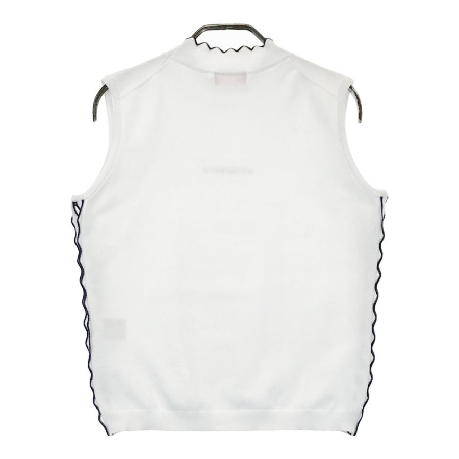 サイズ：38 ARCHIVIO アルチビオ  ハイネック ニットベスト ロゴ総柄 ホワイト系 [240101356966] ゴルフウェア レディース ストスト 新品】ARCHIVIO アルチビオ 2023年 ニットベスト ホワイト系 38