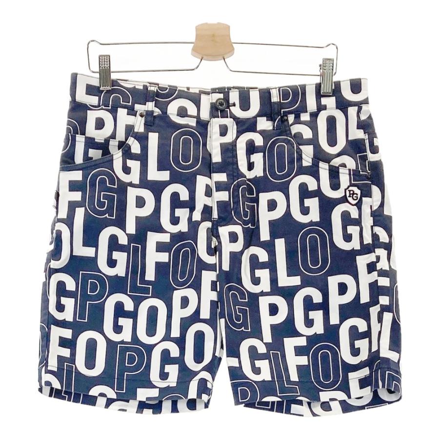 PEARLY GATES パーリーゲイツ ストレッチ ハーフパンツ 総柄 ネイビー  