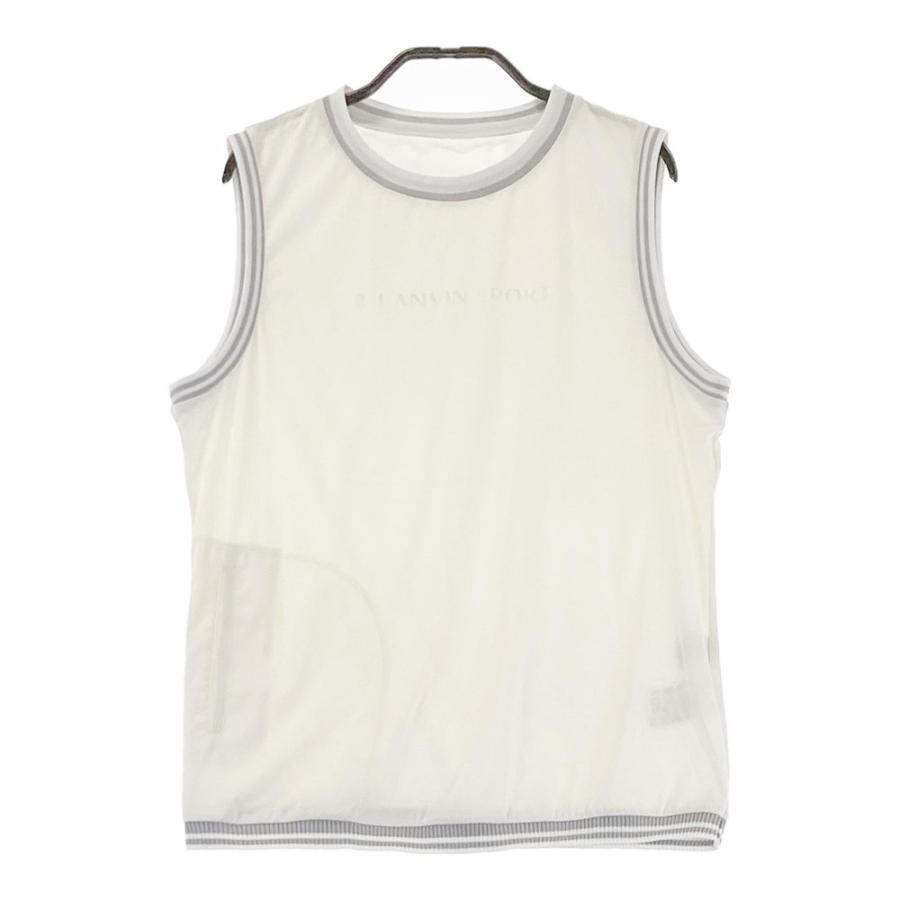 LANVIN SPORT ランバン スポール ナイロンベスト ドット柄 ホワイト系 