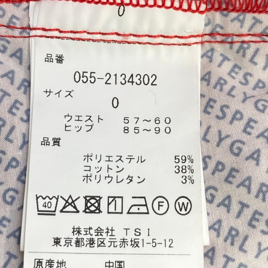 PEARLY GATES パーリーゲイツ  ストレッチ スカート 総柄 レッド系 0 ゴルフウェア レディースの画像