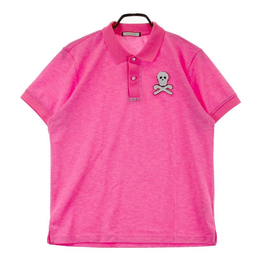 MARK&LONA マークアンドロナ　ポロシャツ　メンズ　ゴルフ　48 ロゴ　L サイズ：48 MARK&LONA マークアンドロナ 2023年モデル 半袖ポロシャツ