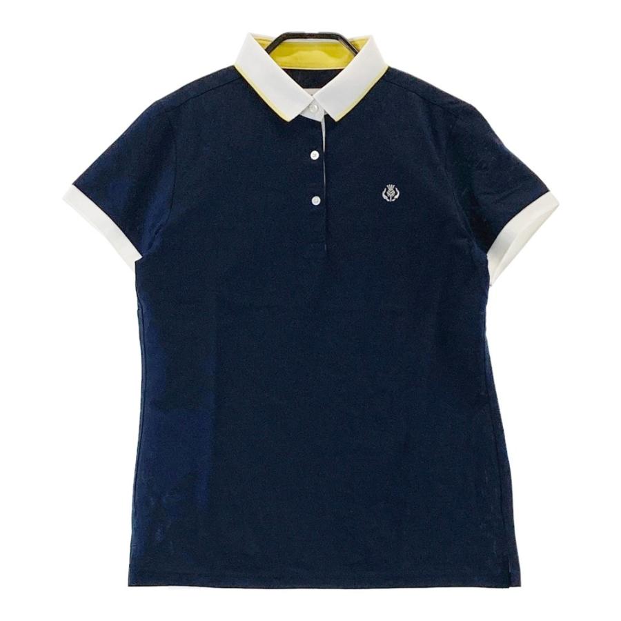 新品】ST ANDREWS セントアンドリュース 半袖ポロシャツ ネイビー系 M 