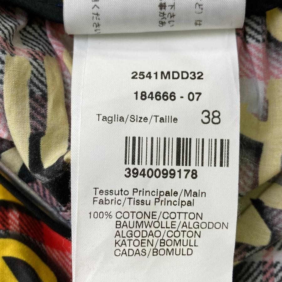 MSGM エムエスジーエム スカート ロゴ チェック レッド系 38