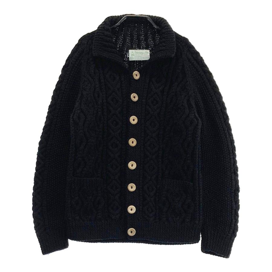 INVERALLAN インバーアラン 緑タグ ニット カーディガン ブラック系  