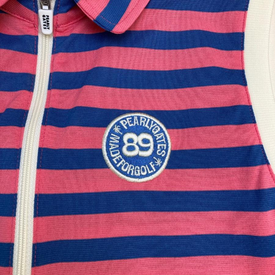 PEARLY GATES（パーリーゲイツ） ノースリーブ ハーフジップワンピース