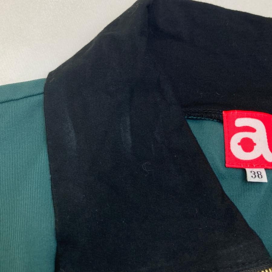 archivio（アルチビオ） 襟付き ジップ長袖Tシャツ グリーン系 38
