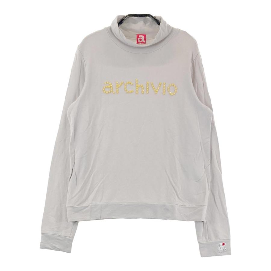 サイズ：38 ARCHIVIO アルチビオ  ハイネック 長袖Tシャツ  ブラック系 [240101458440] ゴルフウェア レディース ストスト ARCHIVIO アルチビオ 長袖Tシャツ ブラック系 38 ゴルフウェア