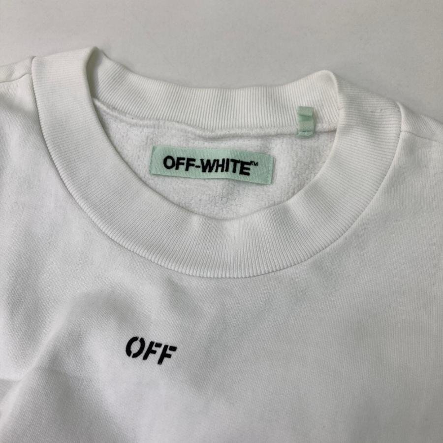 OFF-WHITE オフホワイト デザインスウェット ホワイト系 S レディース 