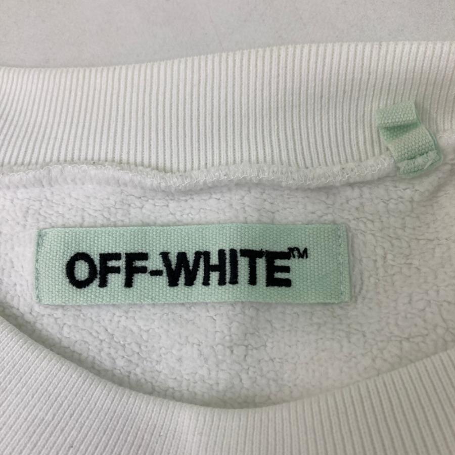 OFF-WHITE オフホワイト デザインスウェット ホワイト系 S レディース 