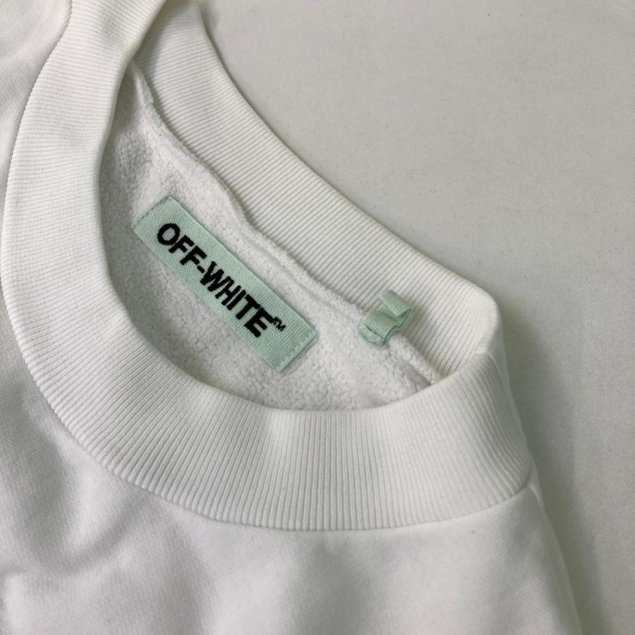OFF-WHITE オフホワイト デザインスウェット ホワイト系 S レディース 