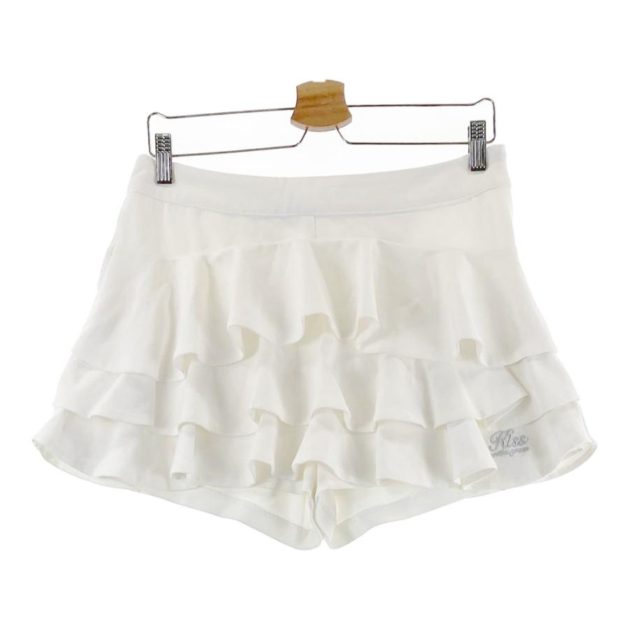 レディース ゴルフスカート ホワイト フリル付き SY32 レディース