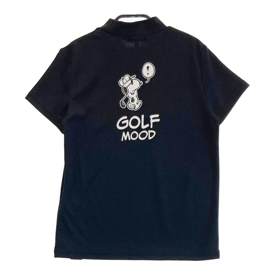 サイズ：38 HORN GMT ホーン ガーメント ×SMURFS 2024年モデル ハイネック 半袖Tシャツ  ブラック系 [240101497869] ゴルフウェア レディース ストスト サイズ：38 HORN GMT ホーン ガーメント ×SMURFS 2024年モデル