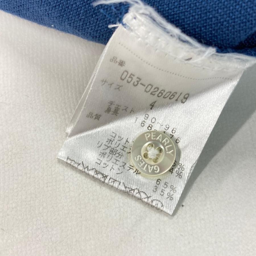 PEARLY GATES パーリーゲイツ 半袖ポロシャツ ロゴ総柄 ネイビー PEARLY GATES パーリーゲイツ 半袖ポロシャツ ロゴ総柄 ネイビー