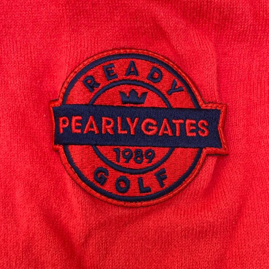 サイズ：0 PEARLY GATES パーリーゲイツ  タートルネック 長袖ニットセーター  レッド系 [240101511227] ゴルフウェア レディース ストスト PEARLY GATES（パーリーゲイツ） タートルネック ニットセーター