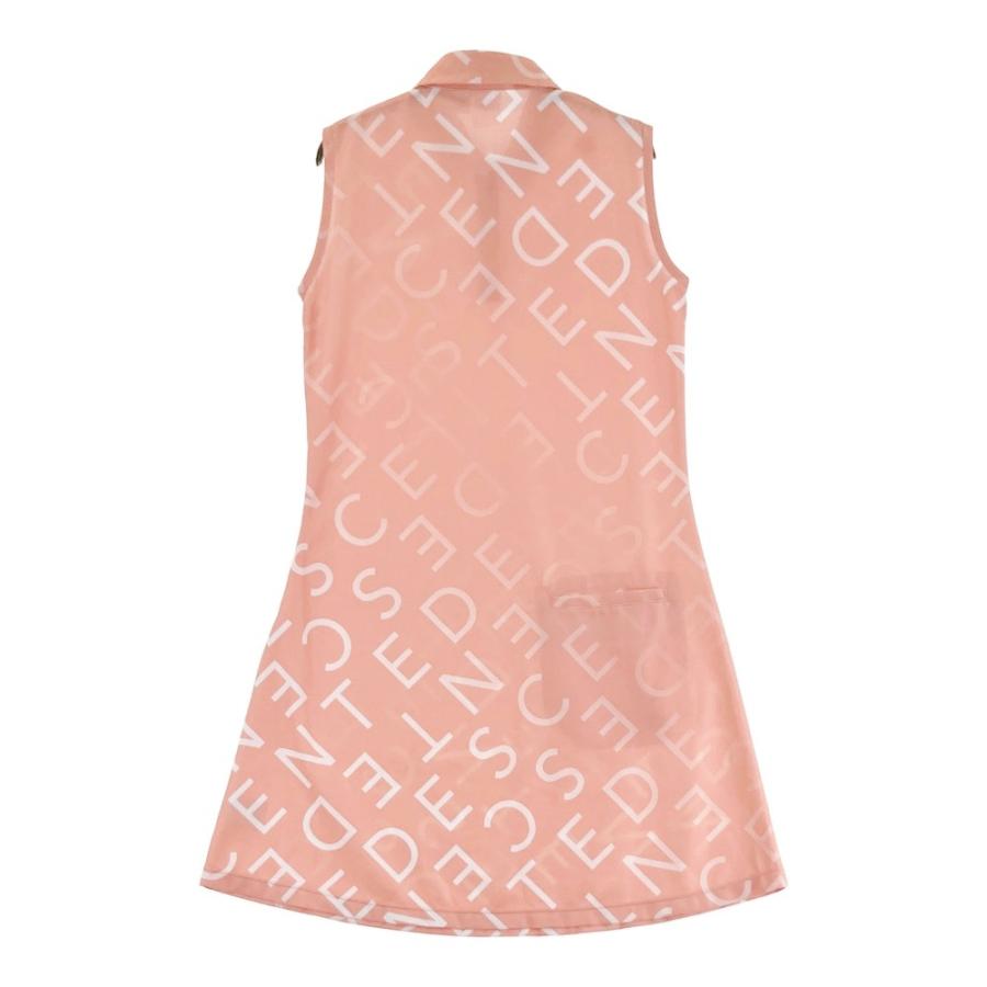 【美品】デサントゴルフ　ノースリーブ　ポロワンピース　ゴルフウェア　フレア 美品】デサントゴルフ ノースリーブ ポロワンピース ゴルフ