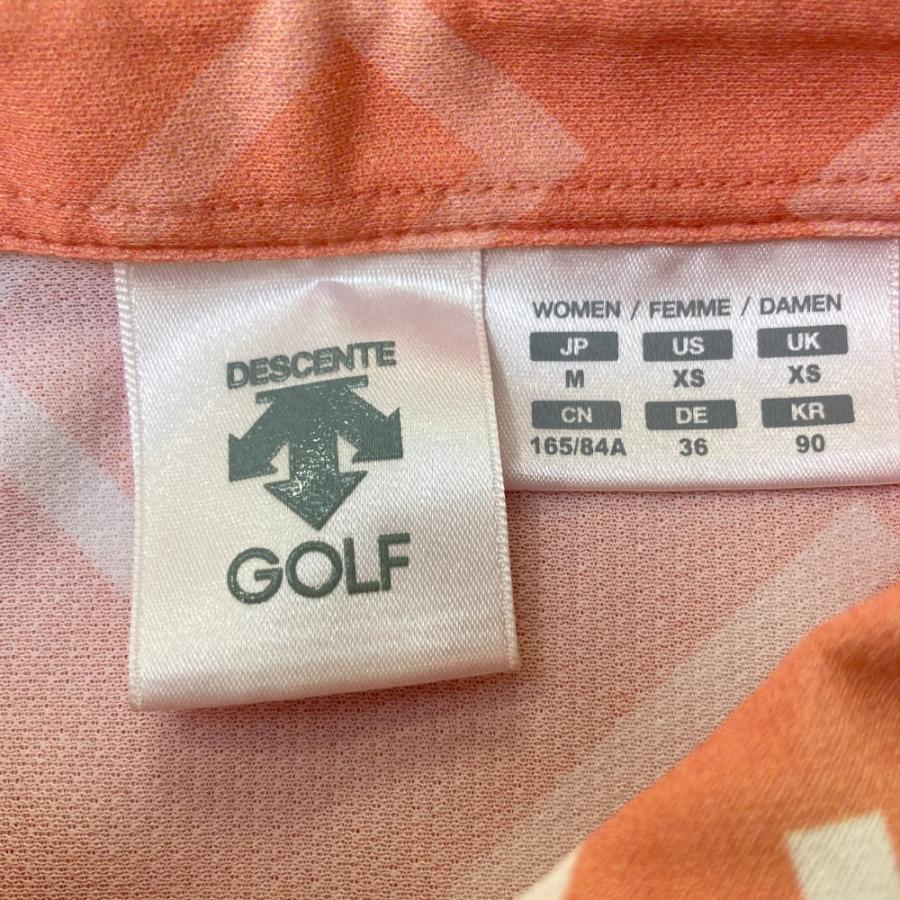 【美品】デサントゴルフ　ノースリーブ　ポロワンピース　ゴルフウェア　フレア 美品】デサントゴルフ ノースリーブ ポロワンピース ゴルフ