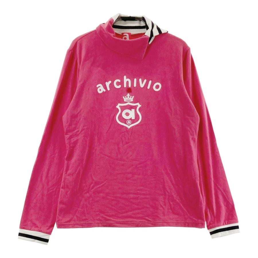 ARCHIVIO アルチビオ タートルネック 長袖Tシャツ 起毛 ピンク系 38 