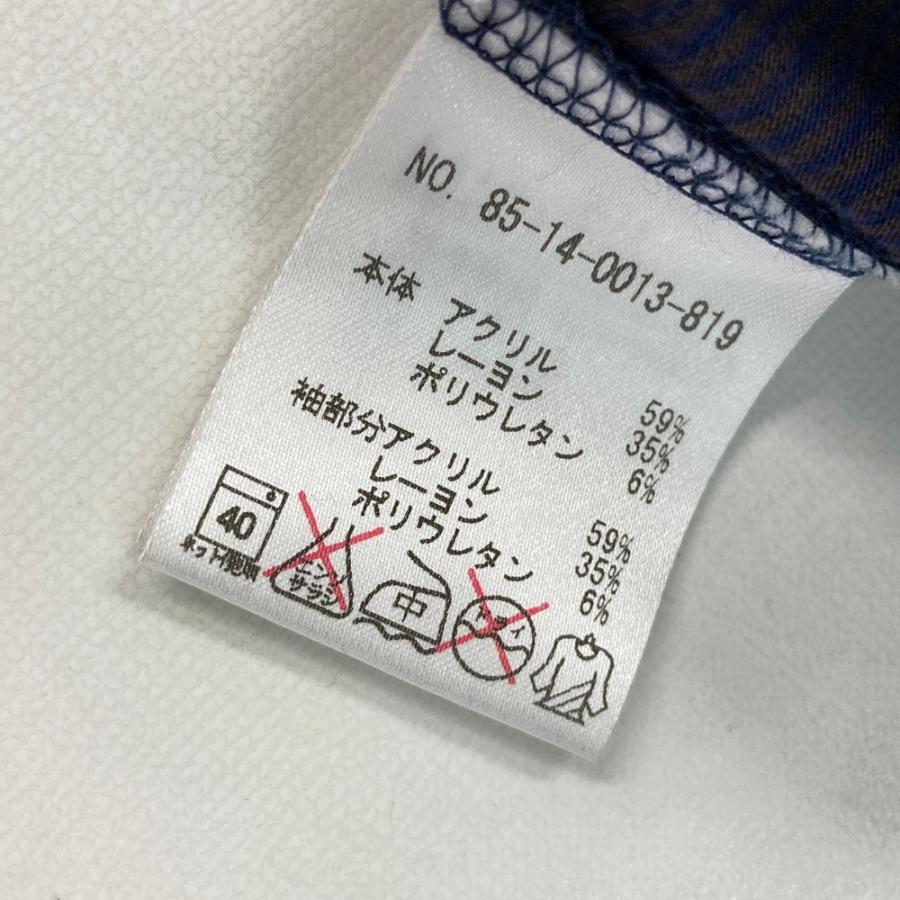 BEAMS GOLF（ビームス ゴルフ） ハイネック 長袖Tシャツ ボーダー柄