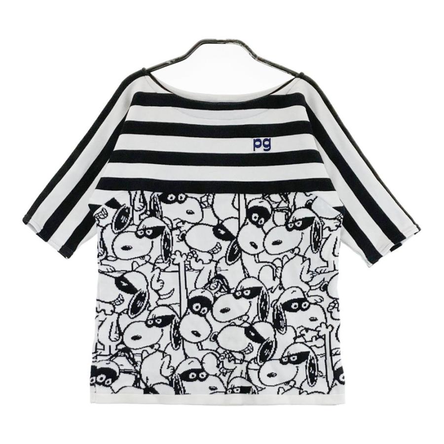 美品♡パーリーゲイツ♡ニット♡スヌーピー♡グレー♡コットン100%♡S PEARLY GATES パーリーゲイツ ×PEANUTS 裏起毛 スウェットトレーナー